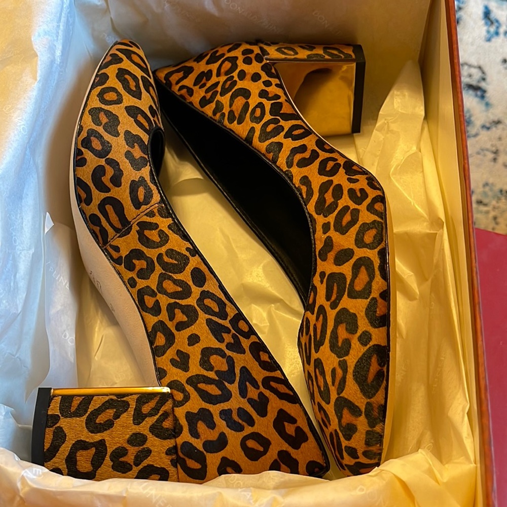 Donald Pliner Corin Leopard Calf Hair Pump Heel